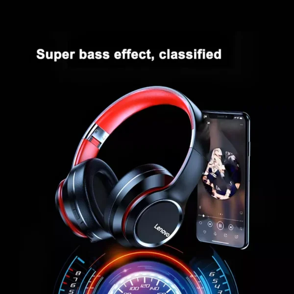 Wireless Over-Ear Bluetooth Headphones with Noise Cancellation & HIFI Stereo - Image 5