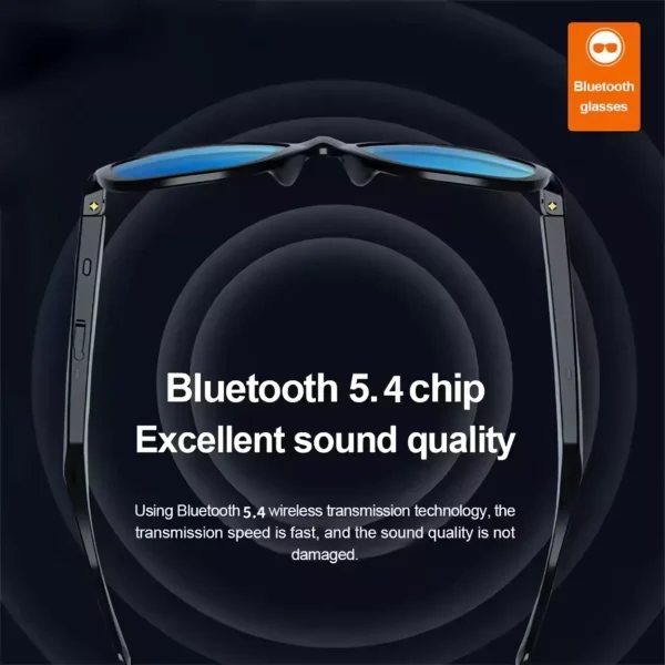 Multi-Function Bluetooth Headphones Sunglasses for Sports & Outdoor Activities - Image 4