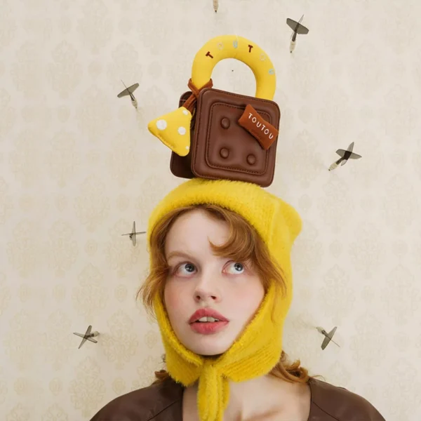 Cute Caramel Waffle Handbag - Image 4