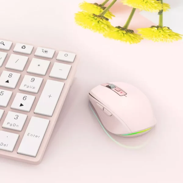 2.4G Dual Mode Wireless RGB Backlit Ergonomic Mouse - Image 7