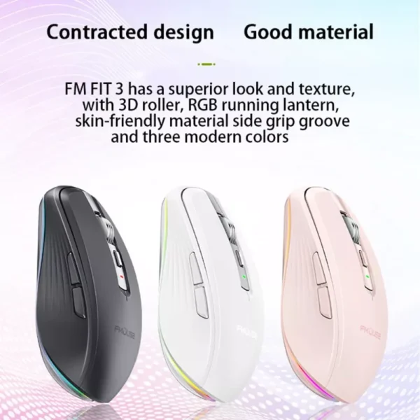 2.4G Dual Mode Wireless RGB Backlit Ergonomic Mouse - Image 2