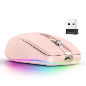 2.4G Dual Mode Wireless RGB Backlit Ergonomic Mouse