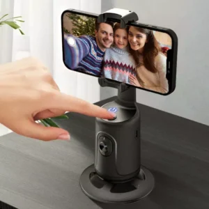 360° Auto Tracking Smart Camera Phone Holder for Vlogs & Live Streaming
