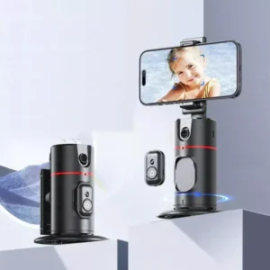 360° Auto-Tracking AI Camera Mount - Smart Selfie Stick for Vlogs & Live Streams