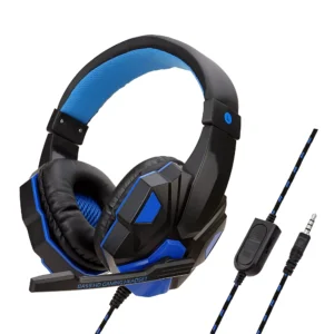 Subwoofer Gaming Wireless Headphones with Mic, Bluetooth 5.3 RGB Over-Ear Headset