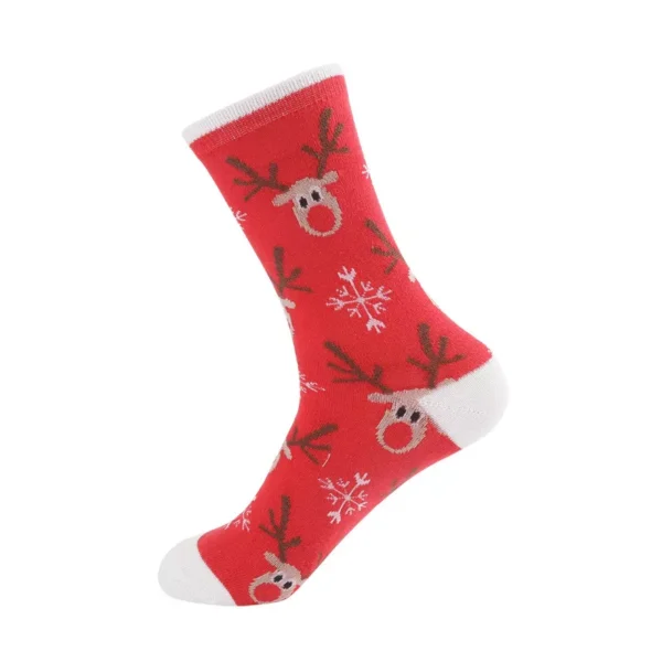 5 Pairs Christmas Cartoon Socks - Image 5