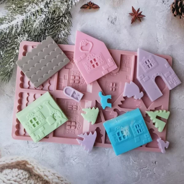 3D Christmas House Silicone Mold - Image 4