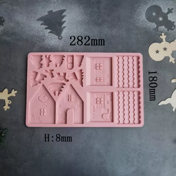 3D Christmas House Silicone Mold - Image 6