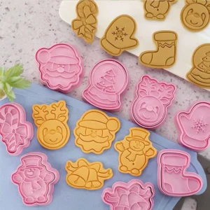 8-Piece Christmas Cookie Cutter Set