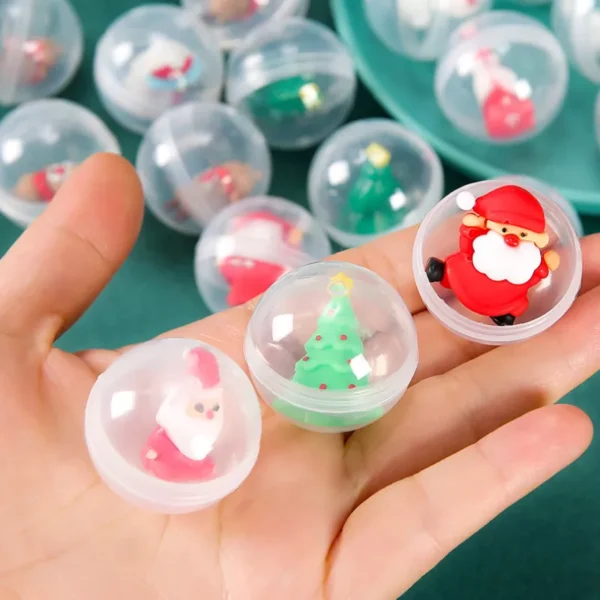 Cartoon Christmas Gacha Toy Set - Image 5