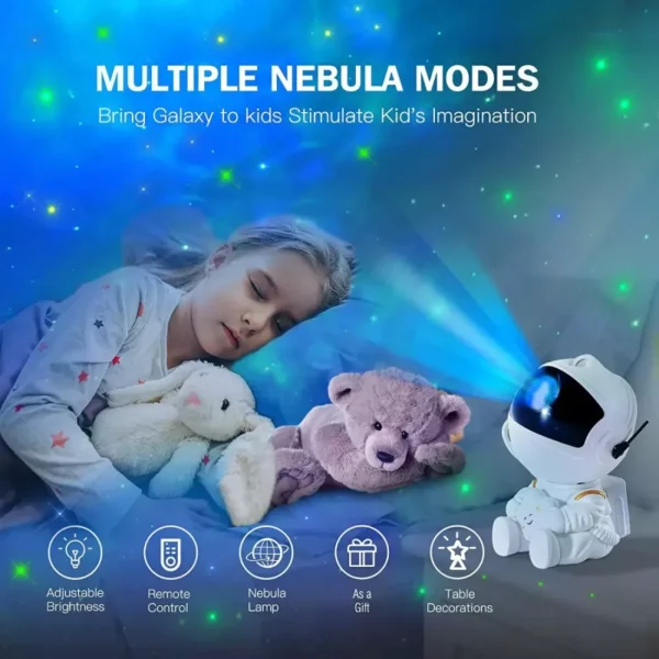 Astronaut Galaxy Projector LED Night Light - Image 5