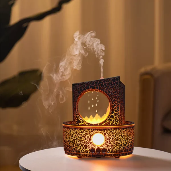250ML Raindrop Essential Oil Diffuser with Remote, Nightlight & Timer - Image 3