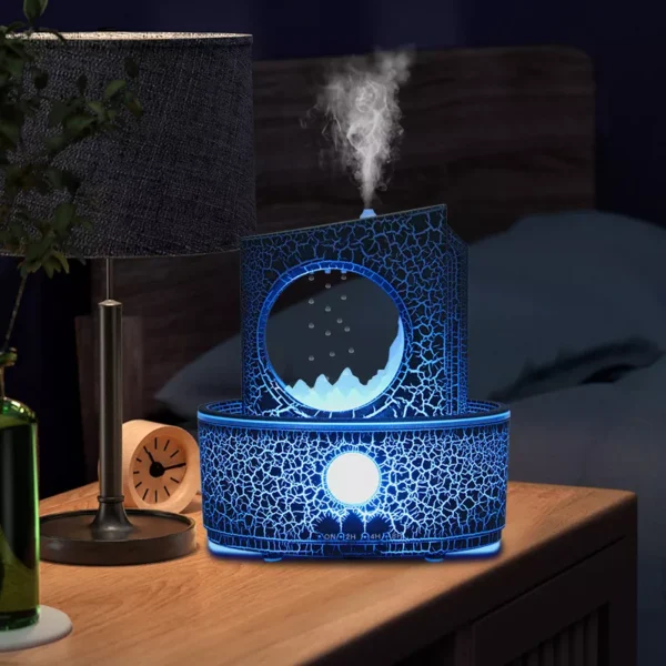250ML Raindrop Essential Oil Diffuser with Remote, Nightlight & Timer