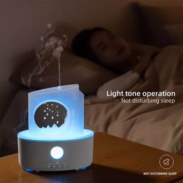 250ML Raindrop Essential Oil Diffuser with Remote, Nightlight & Timer - Image 6
