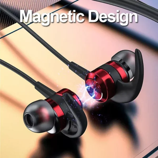 Wireless Neckband Bluetooth Earphones with Mic and Noise Cancellation - Image 3