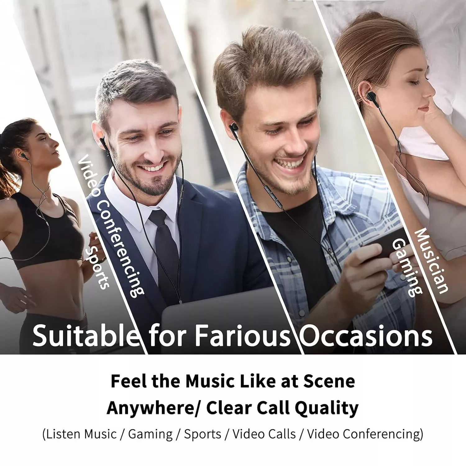 HiFi Wired Headphones with Microphone, Crystal Clear Sound & Powerful Bass - Image 6