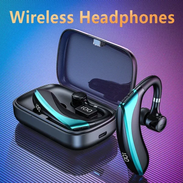 Wireless Bluetooth Headphones with Noise Cancelling & Hands-Free Microphone - Image 2