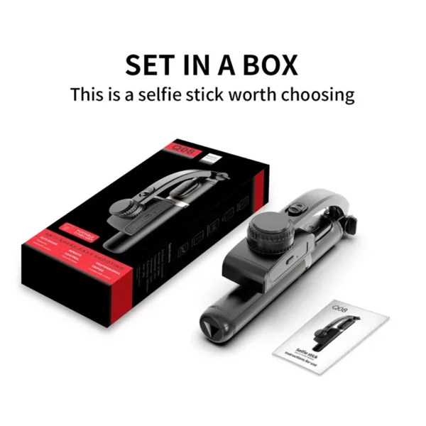 2-Axis Handheld Stabilizer Selfie Stick with Bluetooth Remote & Tripod - Image 6