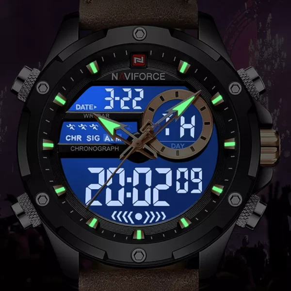 Waterproof Military Sport Watch for Men with LED Quartz Display - Image 6