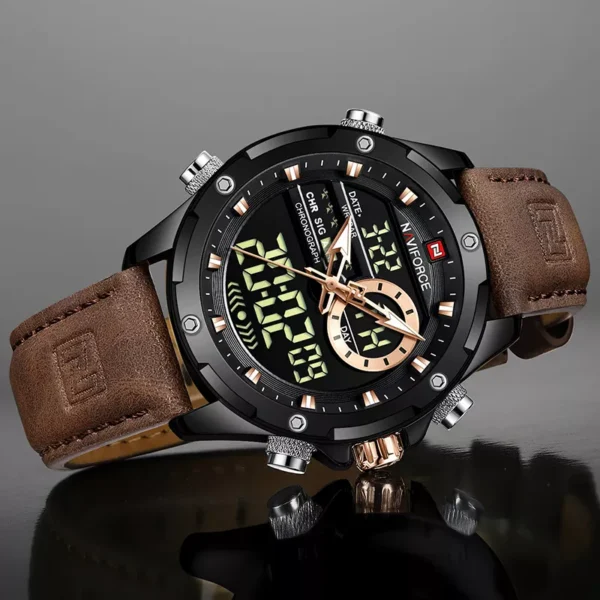 Waterproof Military Sport Watch for Men with LED Quartz Display - Image 4