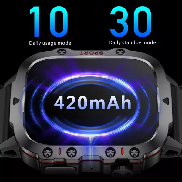 Smart Watch with Bluetooth Call, IP68 Waterproof, and Fitness Tracking - Image 4