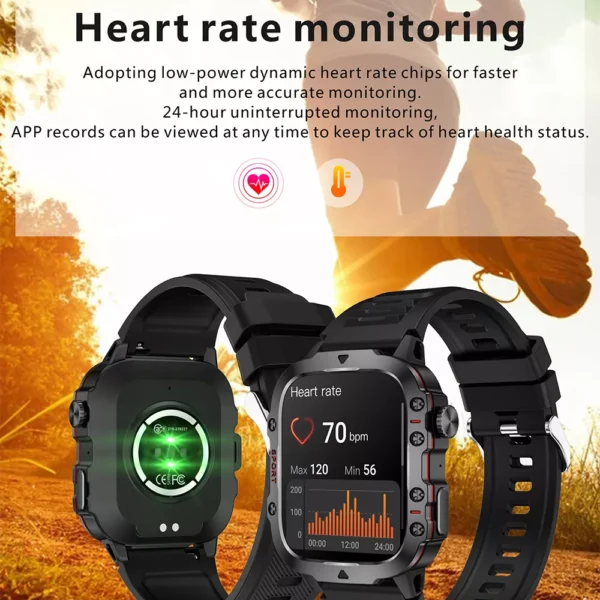 Smart Watch with Bluetooth Call, IP68 Waterproof, and Fitness Tracking - Image 5