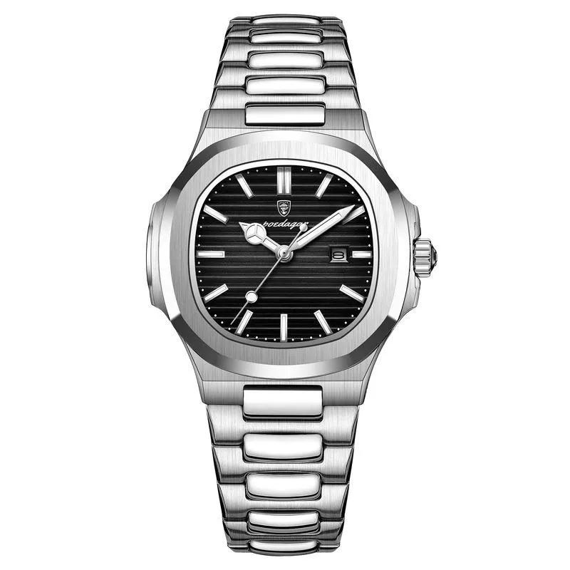 Luxury Square Waterproof Stainless Steel Ladies Watch with Luminous Hands - Image 6