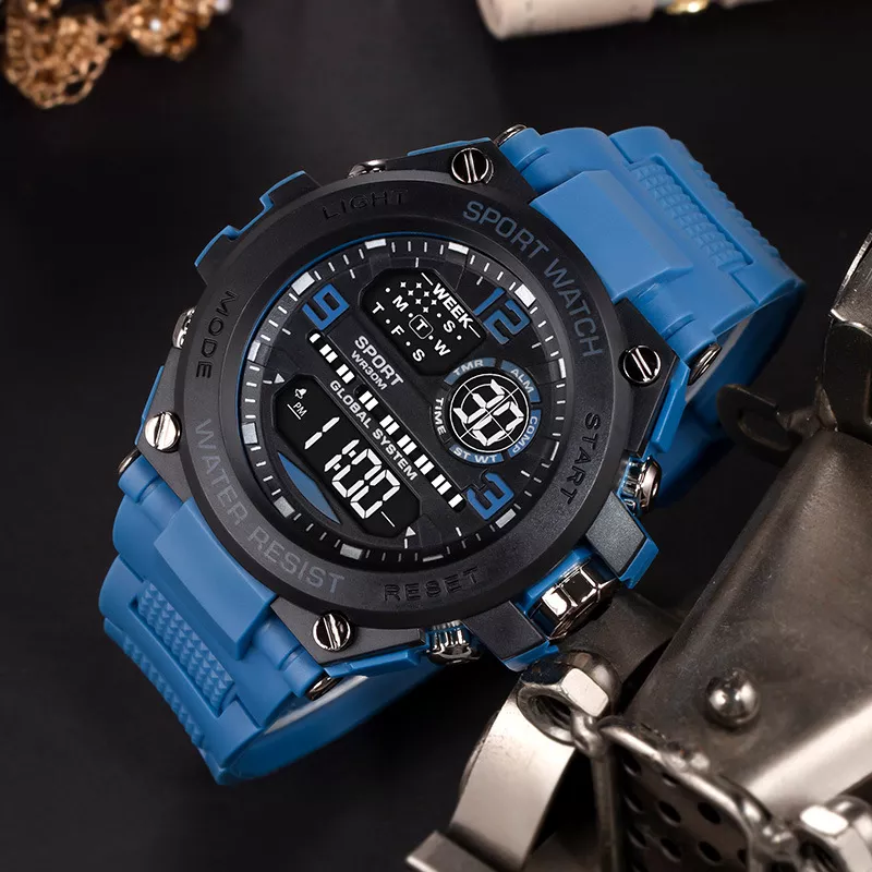 Luxury Waterproof Digital Sport Watch with Stopwatch and Calendar - Image 4