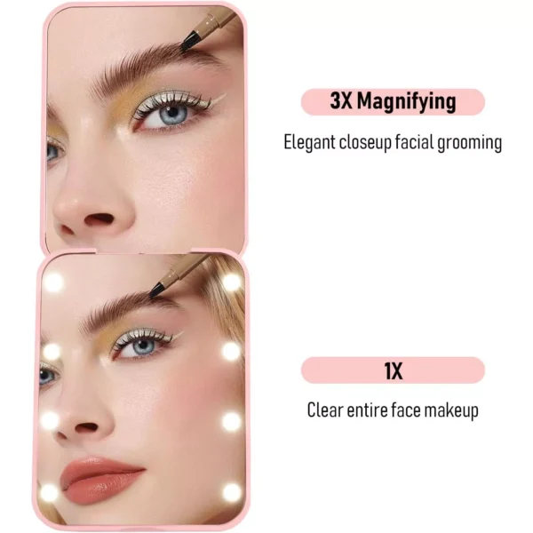 Mini LED Makeup Mirror with 2X Magnification - Image 5