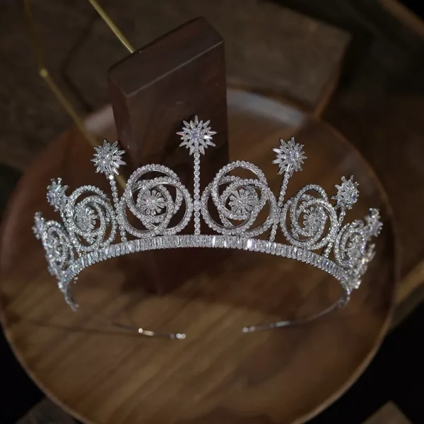 Luxury Crystal Bridal Tiara - Image 4