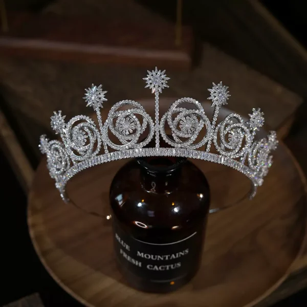 Luxury Crystal Bridal Tiara - Image 2