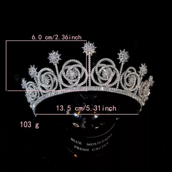 Luxury Crystal Bridal Tiara - Image 7