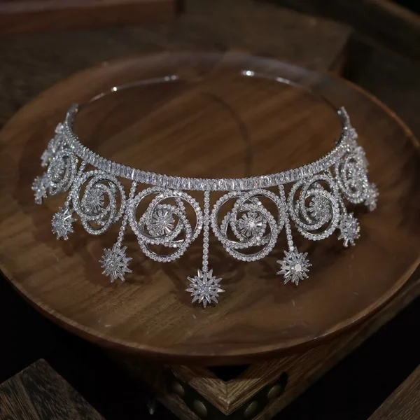 Luxury Crystal Bridal Tiara - Image 5