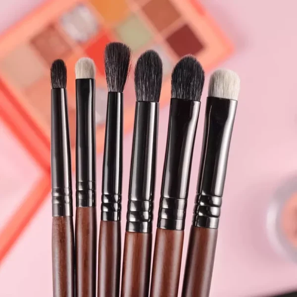 6-Piece Ultra-Soft Goat Hair Eyeshadow Brush Set - Image 6