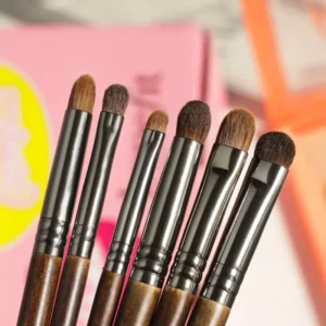 6-Piece Ultra-Soft Goat Hair Eyeshadow Brush Set