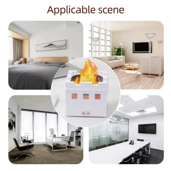 Beacon Tower Aromatherapy Diffuser with Humidifier and Flame Lamp Effect - Image 4