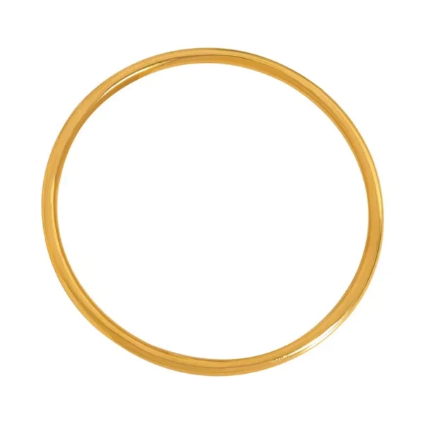 3-Piece Waterproof Gold-Plated Stainless Steel Bangles for Women - Image 6
