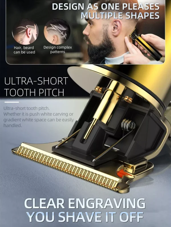 2-in-1 Electric Hair Trimmer and Foil Shaver Set - Image 4