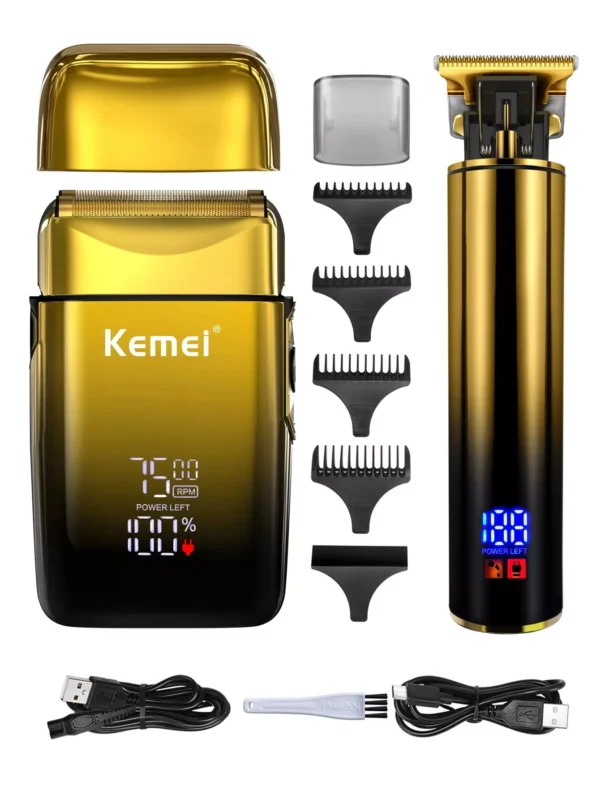 2-in-1 Electric Hair Trimmer and Foil Shaver Set - Image 7