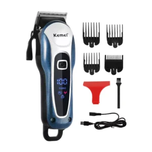 Professional Cordless Hair Trimmer for Men with LED Display