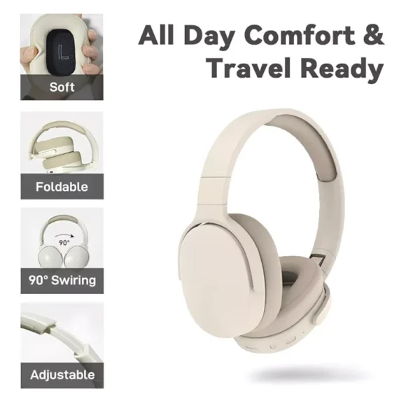 Wireless Bluetooth Over-Ear Headphones with HIFI Stereo Sound - Image 4