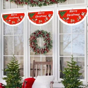 Merry Christmas Fan Flag Banner