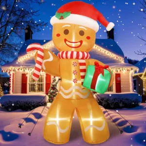 8FT Christmas Inflatable Gingerbread Man