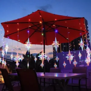 Christmas Polaris Solar Curtain Lights
