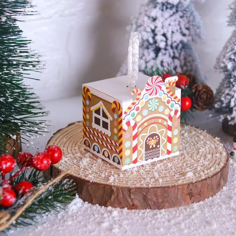 10pcs Christmas Candy Gift Boxes