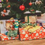 Wrapped Christmas presents under the tree